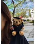 Graduation Bear Shoulder Plush with Keychain